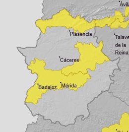 Avisos para el 17 de septiembre en Extremadura