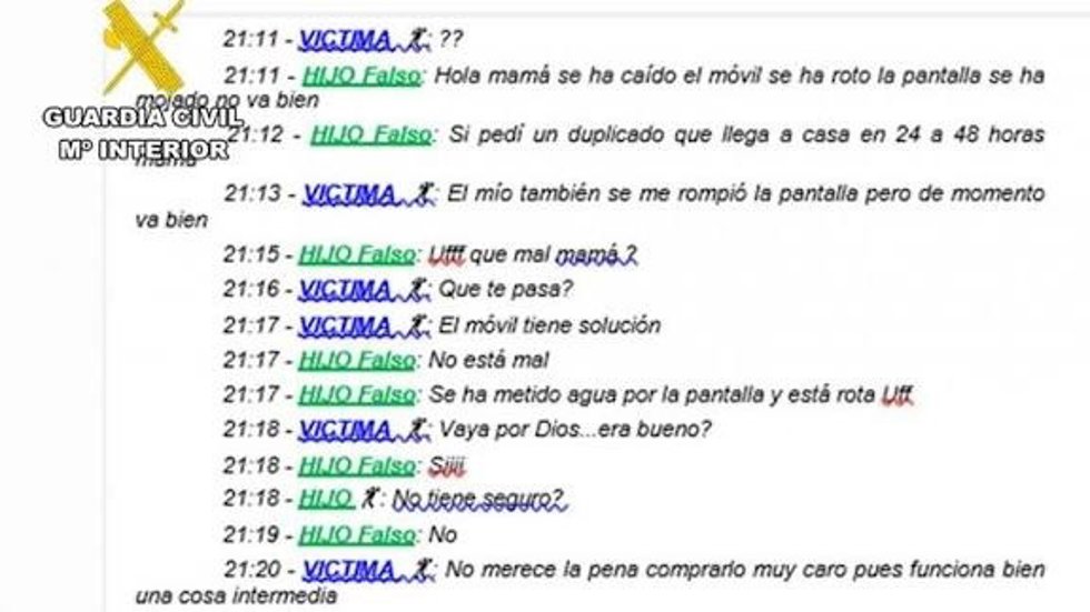 Mensajes del método 'hijo en apuros'.