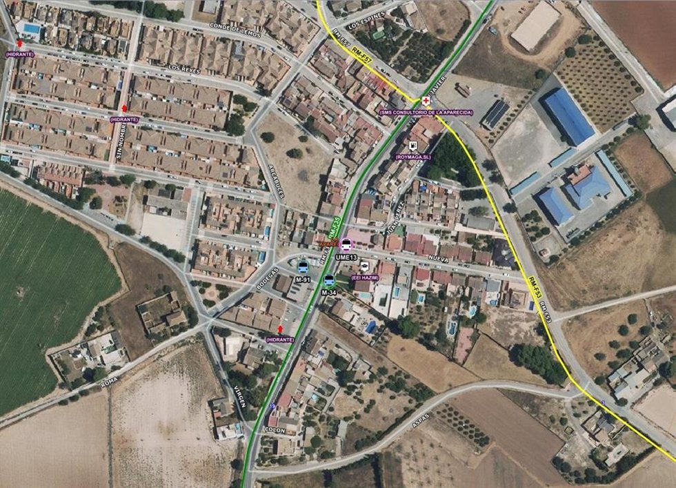 Lugar del accidente