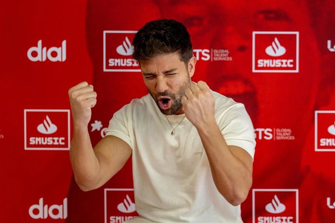 El cantante Pablo Alborán durante la presentación de su nueva gira. Imagen de archivo.