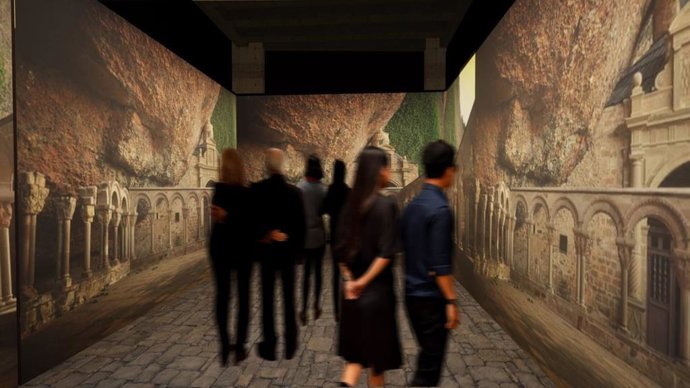 Recreación virtual del centro