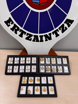 Joyas robadas incautadas en San Sebastián