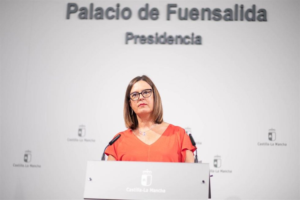 La consejera Portavoz del Gobierno regional, Esther Padilla, comparece en rueda de prensa en el Palacio de Fuensalida, para dar cuenta de los asuntos tratados en el Consejo de Gobierno.