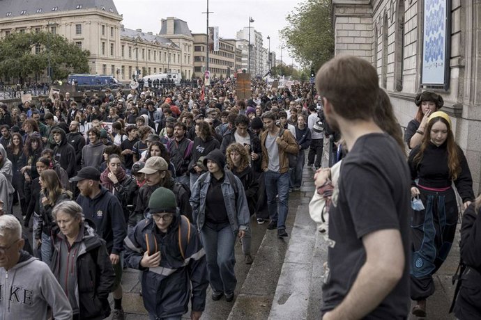 Movilizaciones en Rennes, Francia, el pasado 10 de septiembre