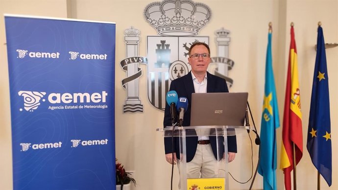 El delegado territorial de la AEMET en Asturias, Ángel Gómez.