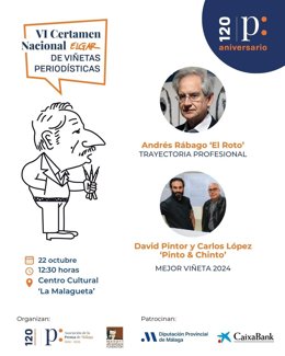 Cartel del acto de la entrga de premios.