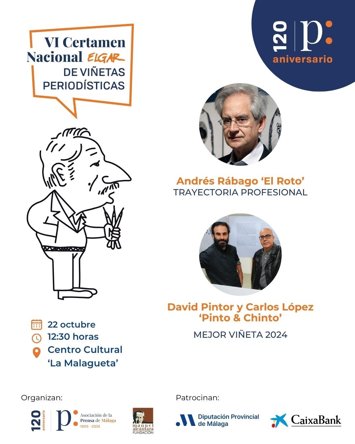 Cartel del acto de la entrga de premios.