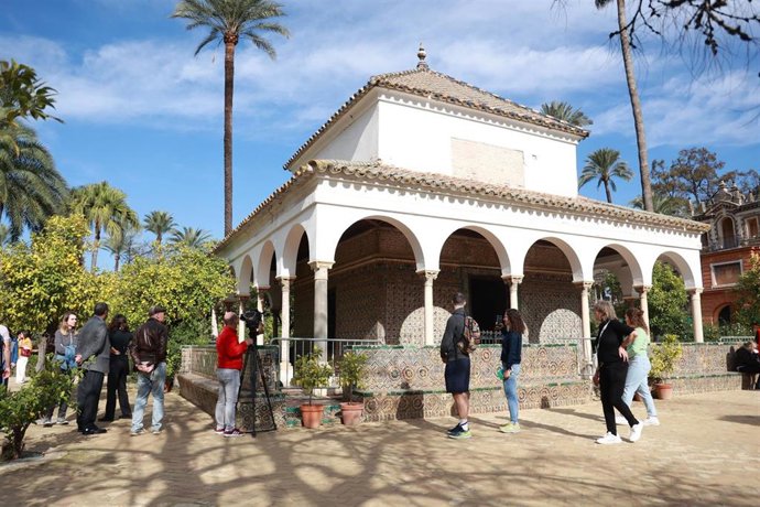 Archivo - El Cenador de Carlos V del Real Alcázar, en foto de archivo.