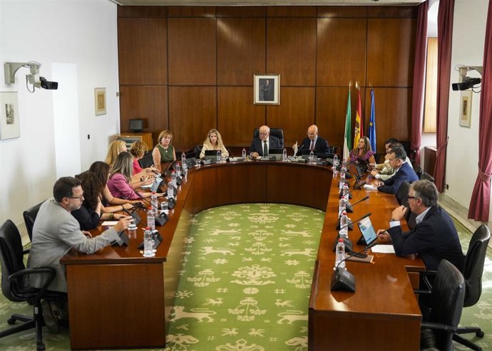 Reunión de la Junta de Portavoces del Parlamento andaluz, este miércoles