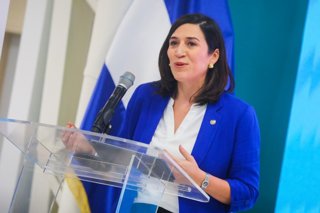 Archivo - La ministra de Economía de El Salvador, María Luisa Hayem.