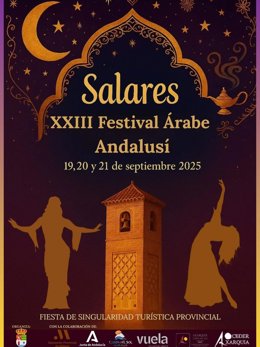 Cartel de la XXIII edición del Festival Árabe Andalusí de Salares