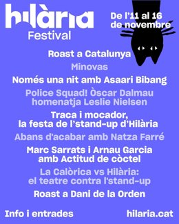 Cartel del festival Hilària.