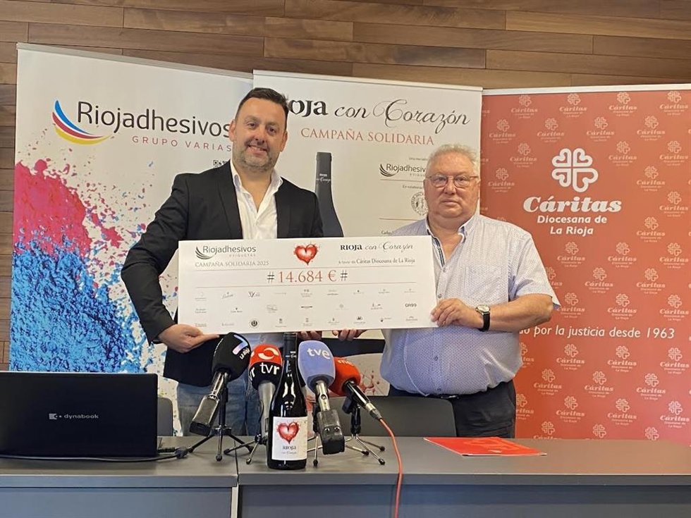 Rioja con Corazón, de Riojadhesivos, celebra su 2 edición tras recaudar más de 14.600 euros para Cáritas