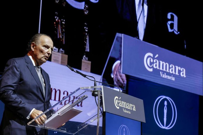 El presidente de Cámara Valencia, José Vicente Morata, en la Noche de la Economía Valenciana.
