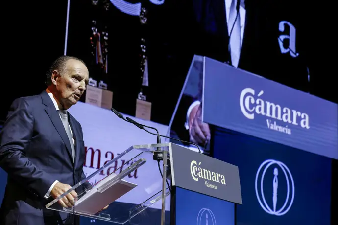 El presidente de Cámara Valencia, José Vicente Morata, en la Noche de la Economía Valenciana. - ROBER SOLSONA / EUROPA PRESS