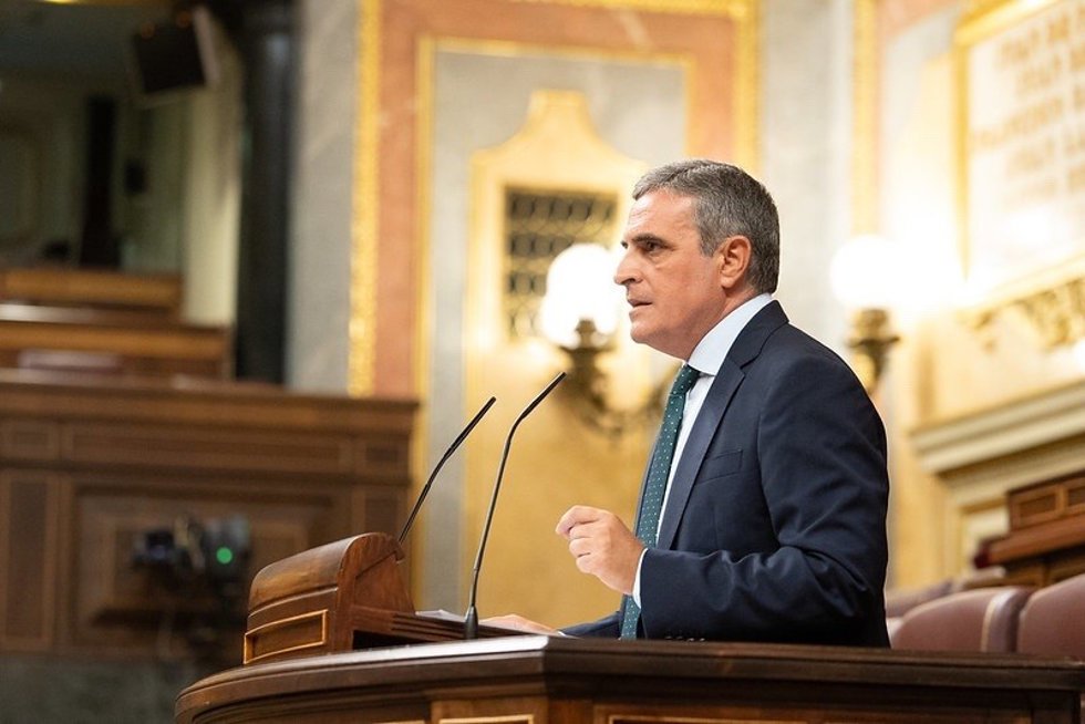 El diputado del PP José Vicente Marí interviene en el Congreso.
