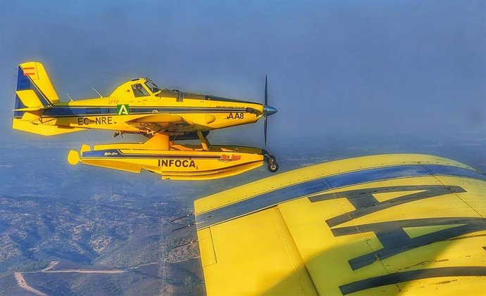 Imagen de archivo de un avión del Plan Infoca.