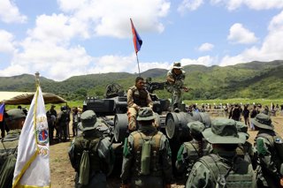 September 13, 2025, Valencia, Carabobo, Venezuela: September 13, 2025. Military exercises ordered by NicolĂ�Âˇs Maduro in response to the US military presence in the Caribbean Sea. In the city of Valencia, Carabobo state. Photo: Juan Carlos HernĂ�Âˇndez
