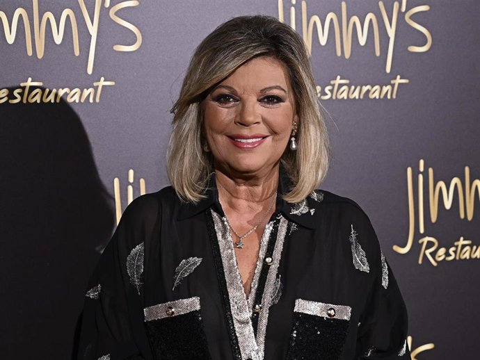 Terelu Campos durante su fiesta de cumpleaños donde celebra su 60 cumpleaños en un exclusivo restaurante, a 17 de septiembre de 2025, en Madrid (España).