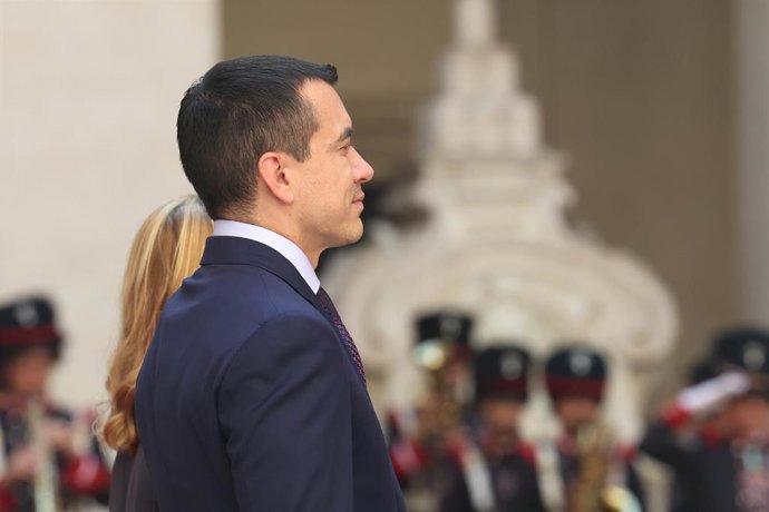 Archivo - El presidente de Ecuador, Daniel Noboa Azin