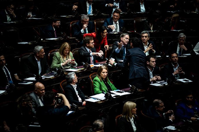 September 17, 2025, Caba, Buenos Aires, Argentina: The Chamber of Deputies dealt a crushing blow to the ruling party and put a stop to the government's chainsaw attacks on health and education. With a majority exceeding two-thirds, the opposition rejected
