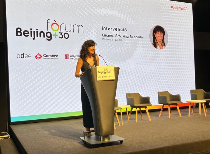 La ministra de Igualdad, Ana Redondo.