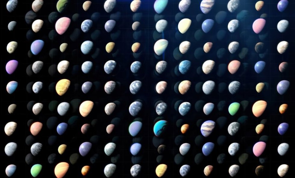 Los exoplanetas conocidos varían desde pequeños mundos rocosos y gigantes gaseosos hasta planetas ricos en agua y aquellos tan calientes como las estrellas.