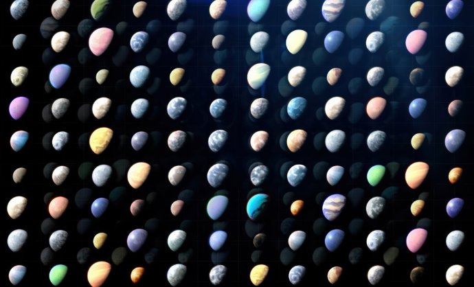 Os exoplanetas conhecidos variam de pequenos mundos rochosos e gigantes gasosos a planetas ricos em água e aqueles tão quentes quanto estrelas.
