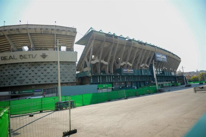 Imágenes de las obras del estadio del Real Betis. Imagen de archivo.