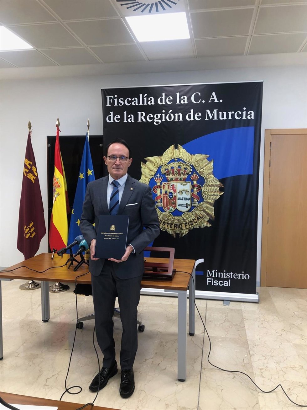 Archivo - El fiscal superior de la Región de Murcia, José Luis Díaz Manzanera, presenta la Memoria de la Fiscalía correspondiente a 2024