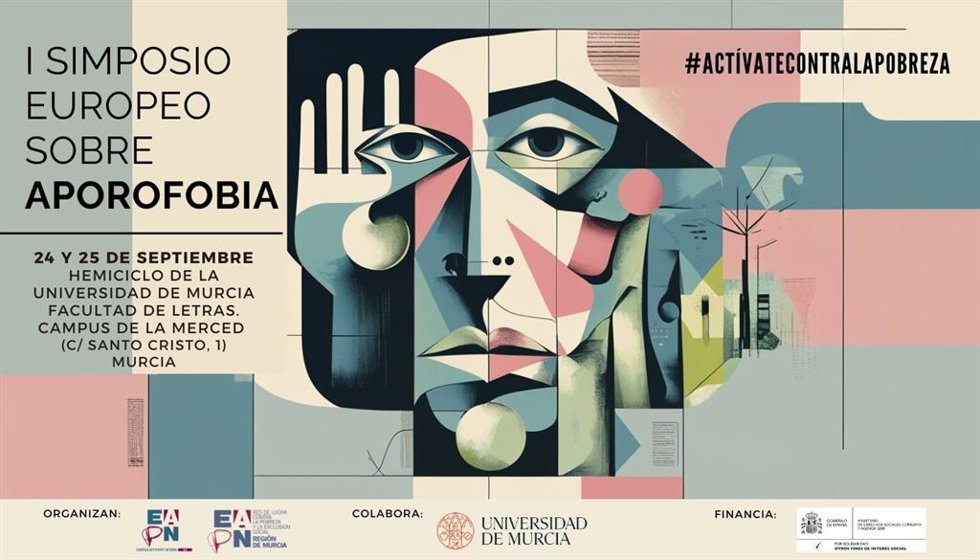 Cartel del I Simposio Europeo sobre Aporofobia.
