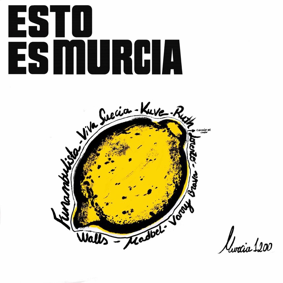 Imagen de la canción 'Esto es Murcia', que une a Viva Suecia, Funambulista, Kuve, Walls, Ruth Lorenzo, Varry Brava y Madbel para celebrar Murcia 1200