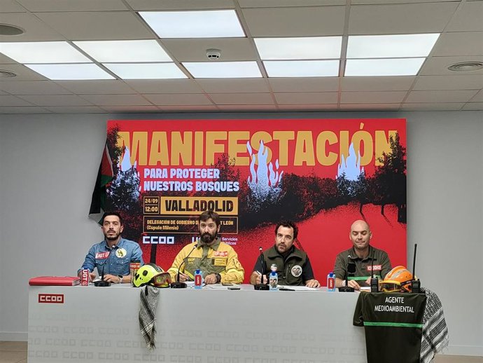 Bomberos y agentes forestales llaman a manifestarse el 24 de septiembre en Valladolid para "proteger los bosques".