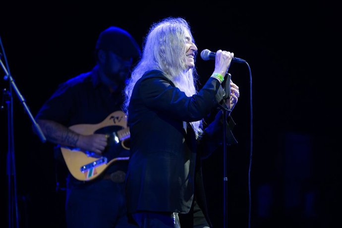 Archivo - La cantant Patti Smith durant un concert 