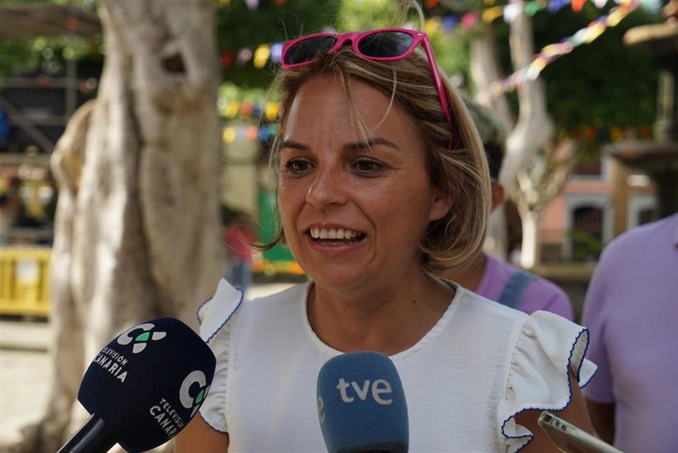 La secretaria general de Podemos en Canarias, Noemí Santana