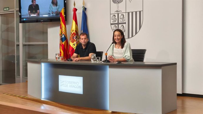 Carmen Susín, durante la rueda de prensa de este jueves, junto con Jaime Martínez.