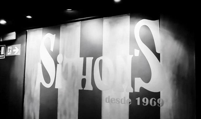 Cartel de la discoteca Sithons