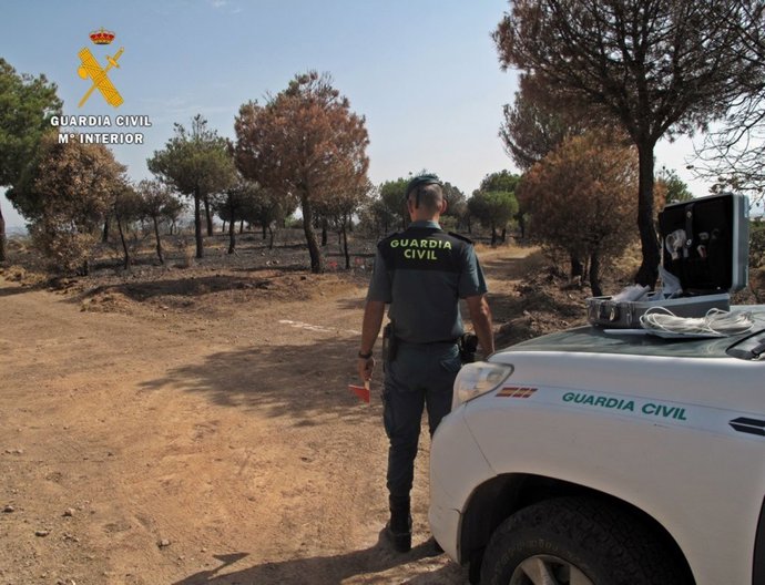 Un agente de la Guardia Civil