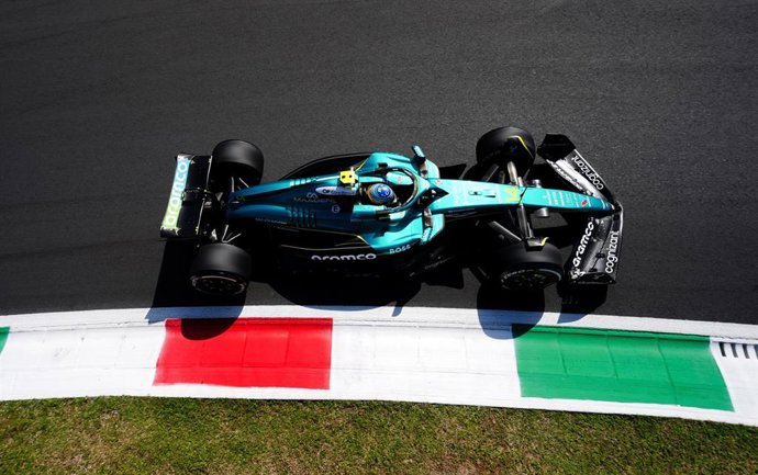 El piloto de Aston Martin Fernando Alonso durante el pasado Gran Premio de Italia.