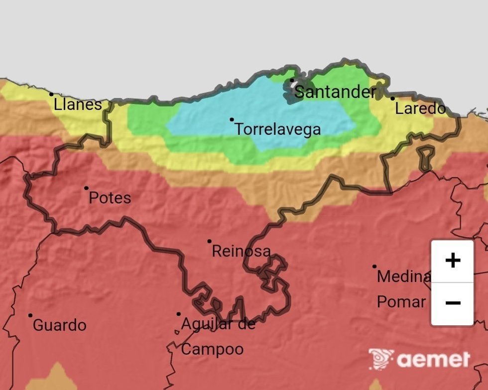 Mapa AEMET.