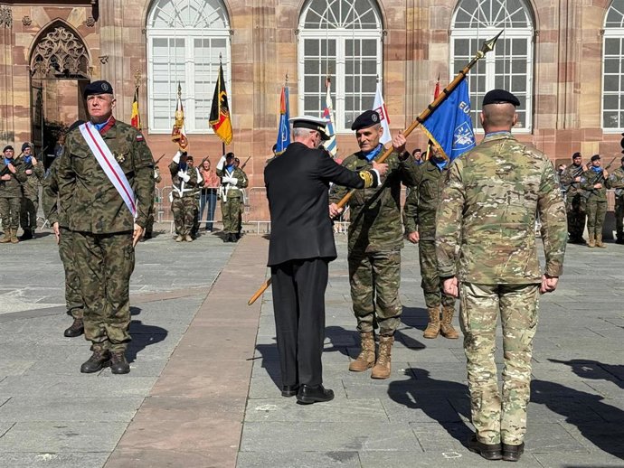 El teniente general Aroldo Lázaro toma posesión del mando del Eurocuerpo.