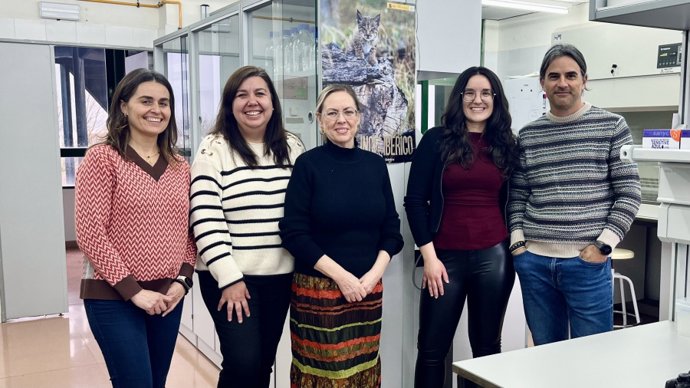 El equipo de la UCO que trabaja en el proyecto sobre el lince.