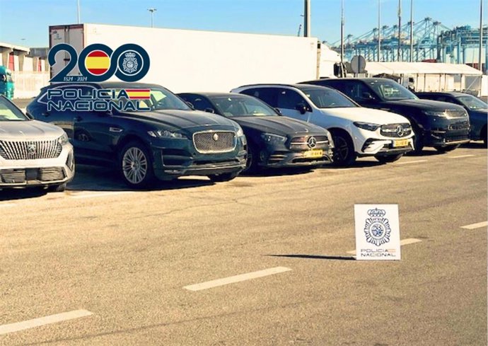 Vehículos recuperados durante la Operación Paso del Estrecho en Algeciras (Cádiz)