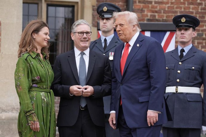 El primer ministro de Reino Unido, Keir Starmer, recibe al presidente de Estados Unidos, Donald Trump