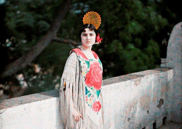 Imagen de una de las fotografías expuestas en 'Tras la senda de los Lumière. Sevilla en color'. Imagen de archivo.