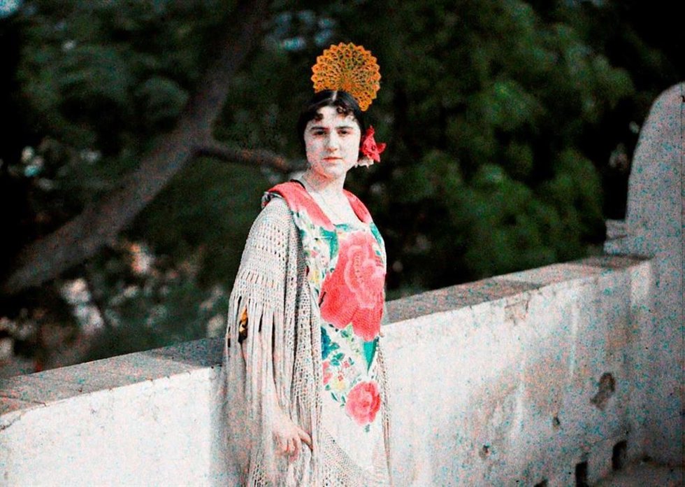 Imagen de una de las fotografías expuestas en 'Tras la senda de los Lumire. Sevilla en color'. Imagen de archivo.