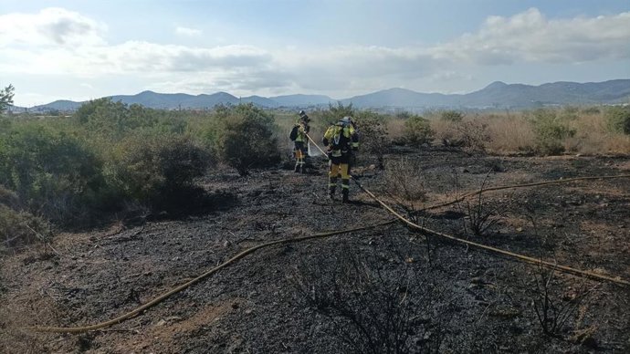 Incendio en Sant Josep ya controlado