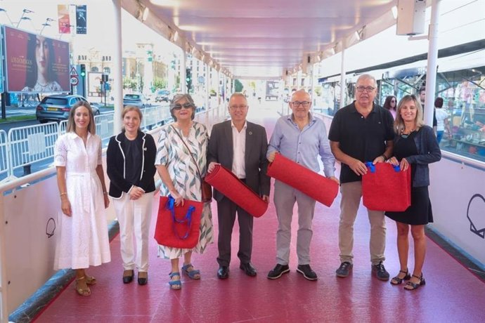 Presentación de la alfombra roja sostenible del Festival de San Sebastián