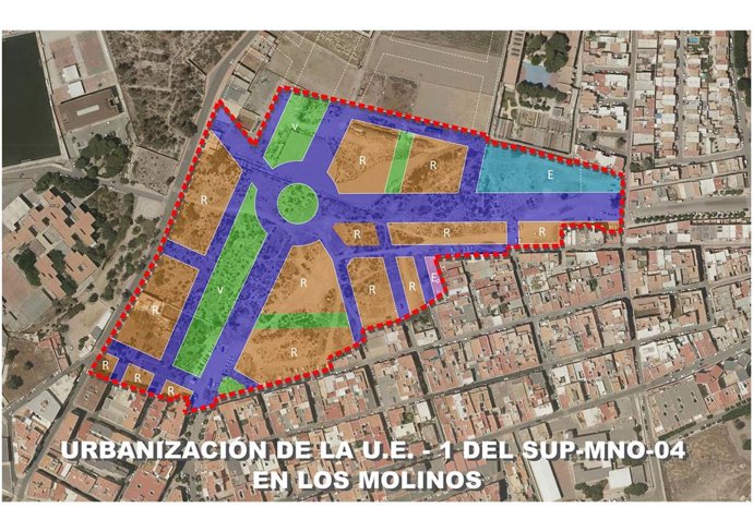 Urbanización en Los Molinos, en Almería.