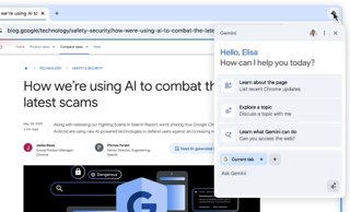 Gemini en Chrome.
